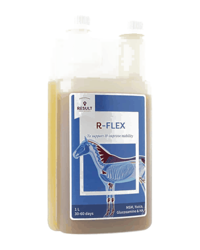 Flacone dosatore da 1 litro di R-FLEX di Result Equine